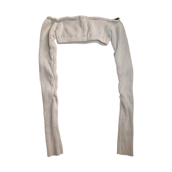 LAQUAN SMITH | Lisa Marie Knit Gray Top in Size Medium - Picture 3 of 4